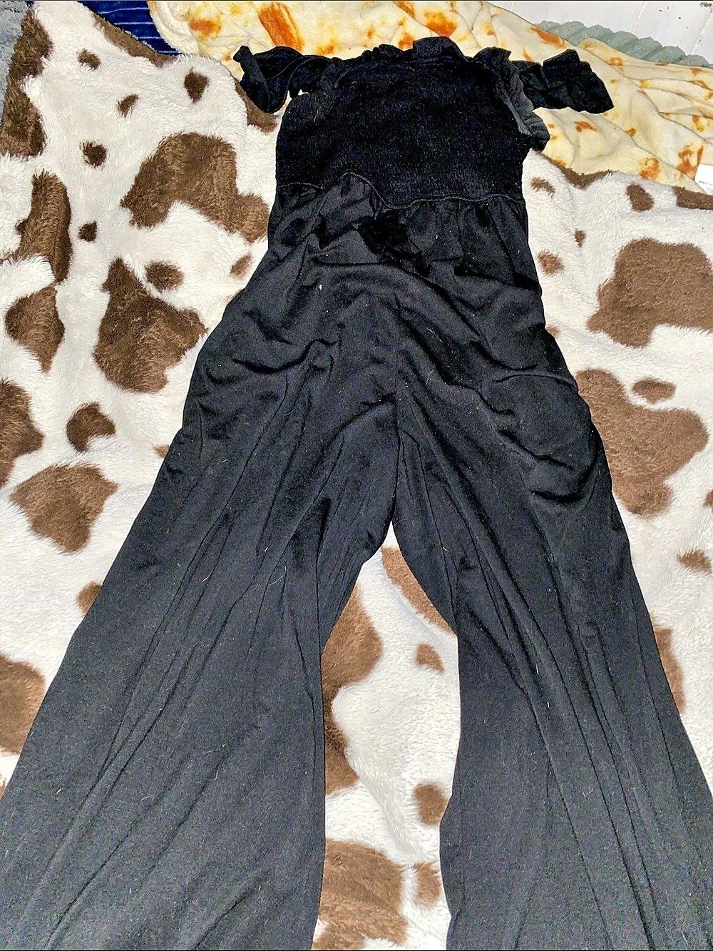 Black Wide-Leg Jumpsuit